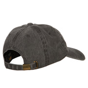 Montana with Map Outline Embroidered Washed Cotton Twill Cap