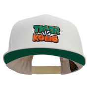 Tiger Vs Kong Embrodiered Wool Blend Prostyle Snapback Cap - Natural OSFM