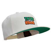 Tiger Vs Kong Embrodiered Wool Blend Prostyle Snapback Cap - Natural OSFM