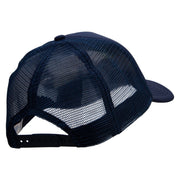 Christmas Decoration and Ball Embroidered Summer Foam Mesh Trucker Cap - Navy OSFM