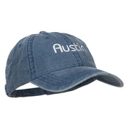 Austin Embroidered Washed Buckled Cap