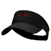 The Soaring Patriotic Eagle Embroidered Cotton Twill Sun Visor