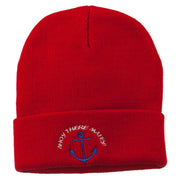 Ahoy There Matey Embroidered Beanie