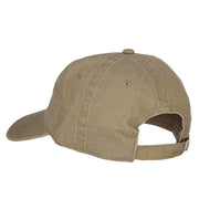 Montana with Map Outline Embroidered Washed Cotton Twill Cap