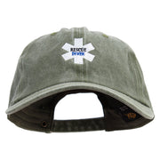 Rescue Diver Embroidered Cotton Twill Premium Pigment Dyed Cap - Olive OSFM