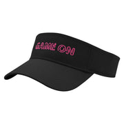 Game On Embroidered Cotton Twill Sun Visor - Black OSFM