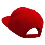 Tiger Vs Kong Embrodiered Wool Blend Prostyle Snapback Cap - Red OSFM