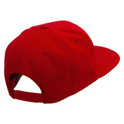 Tiger Vs Kong Embrodiered Wool Blend Prostyle Snapback Cap - Red OSFM