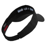 Yes You Can Embroidered Cotton Twill Sun Visor - Black OSFM