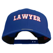 Lawyers Embroidered Solid Cotton Twill Pro Style Cap - Royal OSFM