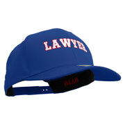 Lawyers Embroidered Solid Cotton Twill Pro Style Cap - Royal OSFM