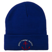 Ahoy There Matey Embroidered Beanie