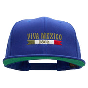 Mexican Independence Embroidered Wool Blend Prostyle Snapback