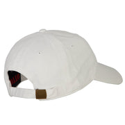 Montana with Map Outline Embroidered Washed Cotton Twill Cap