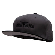 Family Ranch Embroidered Two Tone Superior Cotton Twill Flat Bill Snapback Cap