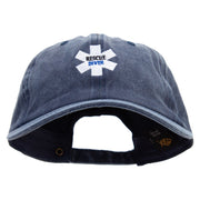 Rescue Diver Embroidered Cotton Twill Premium Pigment Dyed Cap - Navy OSFM