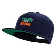 Tiger Vs Kong Embrodiered Wool Blend Prostyle Snapback Cap - Navy OSFM