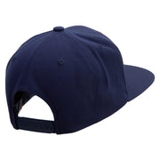 Tiger Vs Kong Embrodiered Wool Blend Prostyle Snapback Cap - Navy OSFM