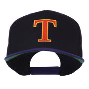 Greek Alphabet Tau Embroidered Classic Two Tone Cap