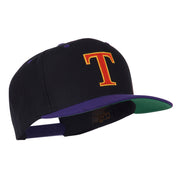 Greek Alphabet Tau Embroidered Classic Two Tone Cap