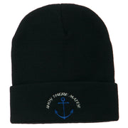 Ahoy There Matey Embroidered Beanie