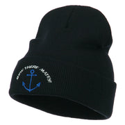 Ahoy There Matey Embroidered Beanie