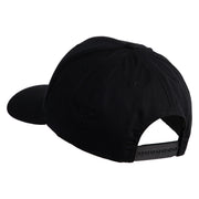 Pine Tree Patched Retro Cotton Blend Snapback Cap - Black OSFM