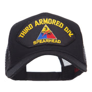 US Army Third Division Patched Mesh Cap