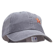 Embroidred Nautical Star Patched Washed Trucker Cap