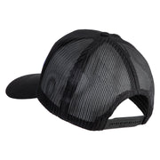 U.S. Navy Eagle Blue Patched Solid Cotton Twill Mesh Prostyle Cap - Black OSFM
