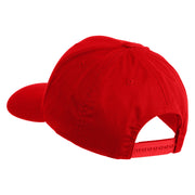 Pine Tree Patched Retro Cotton Blend Snapback Cap - Red OSFM
