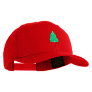 Pine Tree Patched Retro Cotton Blend Snapback Cap - Red OSFM