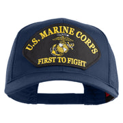 U.S. Marine Corps First to Fight Patched Solid Cotton Twill Mesh Prostyle Cap - Navy OSFM