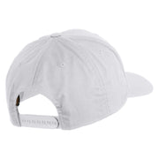 Pine Tree Patched Retro Cotton Blend Snapback Cap - White OSFM