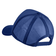Pine Tree Patched Summer Foam Mesh Trucker Cap - Royal OSFM