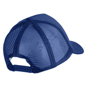 Pine Tree Patched Summer Foam Mesh Trucker Cap - Royal OSFM