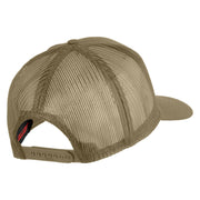 U.S. Navy Eagle Blue Patched Solid Cotton Twill Mesh Prostyle Cap - Khaki OSFM