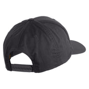 Pine Tree Patched Retro Cotton Blend Snapback Cap - Charcoal OSFM
