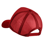 Pine Tree Patched Summer Foam Mesh Trucker Cap - Red OSFM