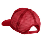 U.S. Navy Eagle Blue Patched Solid Cotton Twill Mesh Prostyle Cap - Red OSFM