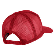 U.S. Navy Eagle Blue Patched Solid Cotton Twill Mesh Prostyle Cap - Red OSFM