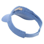 Nope Embroidered Pro Style Cotton Twill Washed Visor - Lt-Blue OSFM