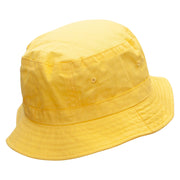 Mardi Maracas Embroidered Pigment Dyed Bucket Hat - Yellow OSFM