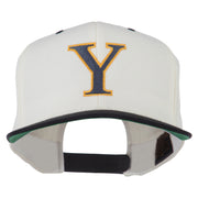 Greek Alphabet Upsilon Embroidered Classic Two Tone Cap