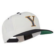 Greek Alphabet Upsilon Embroidered Classic Two Tone Cap