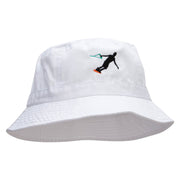 Wakeboarding Embroidered Pigment Dyed Bucket Hat