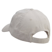 Goat Embroidered Low Profile Dyed Cotton Twill Cap - Putty OSFM