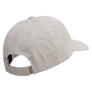 Goat Embroidered Low Profile Dyed Cotton Twill Cap - Putty OSFM