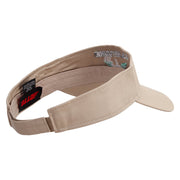 Air Force Embroidered Cotton Twill Sun Visor - Khaki OSFM