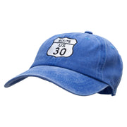 US 30 Embroidered Unstructured Cotton Cap